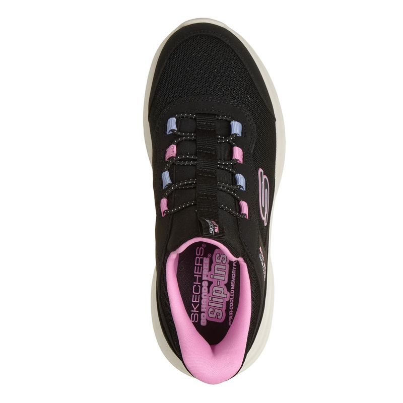 tenis-skechers-bounder-pro-step-one-infantil-preto-rosa