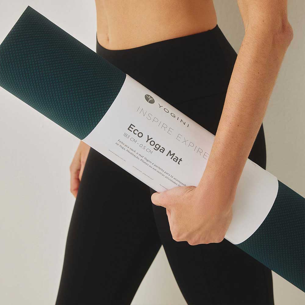 Tapete de Yoga TPE Premium Verde Escuro 5mm