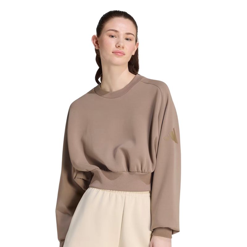 blusao-adidas-soft-lux-loose-feminino-marrom
