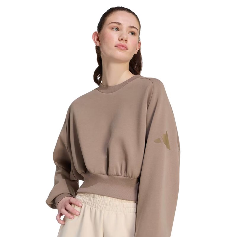 blusao-adidas-soft-lux-loose-feminino-marrom