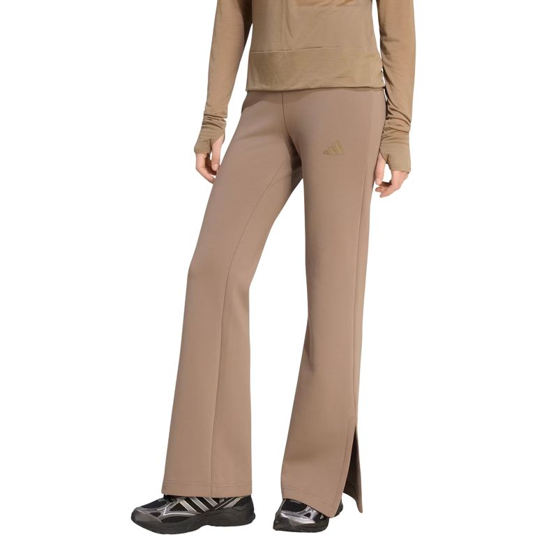 calca-adidas-flare-soft-lux-feminina-marrom
