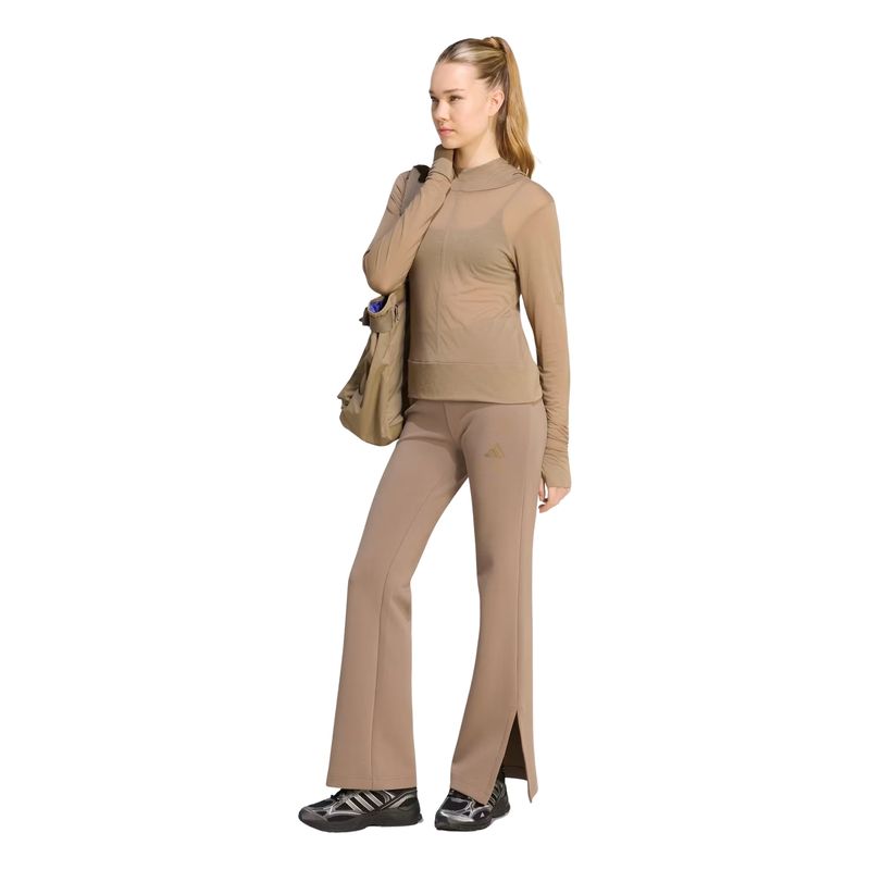 calca-adidas-flare-soft-lux-feminina-marrom