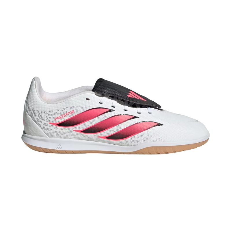 chuteira-futsal-adidas-predator-club-infantil-branca