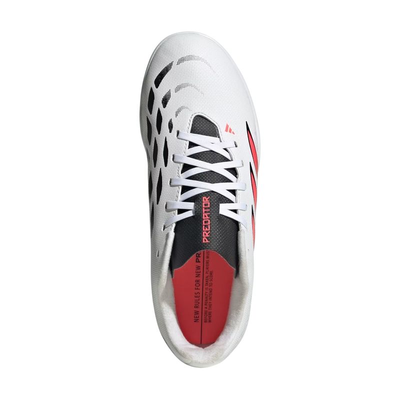 chuteira-society-adidas-predator-club-infantil-branca