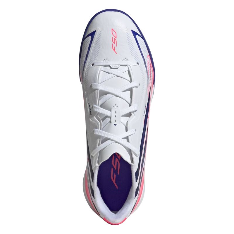 chuteira-society-adidas-f50-hyperfast-league-infantil-branca
