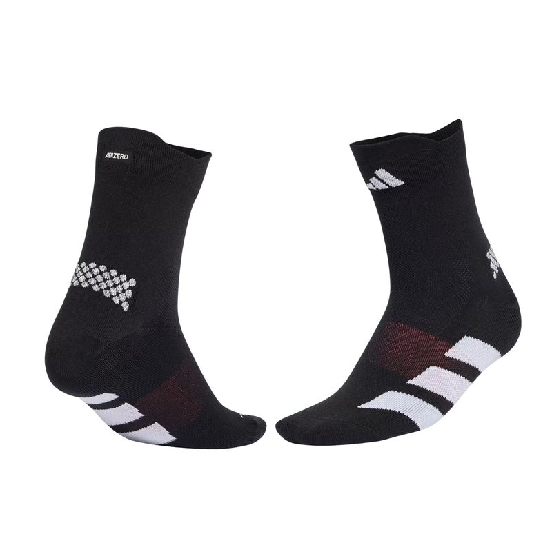 meia-adidas-cano-médio-adizero-unissex-preta