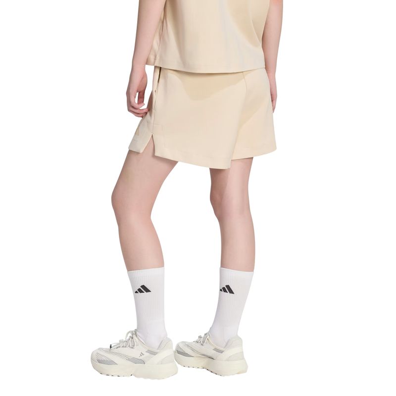 shorts-adidas-soft-lux-folgado-feminino-bege