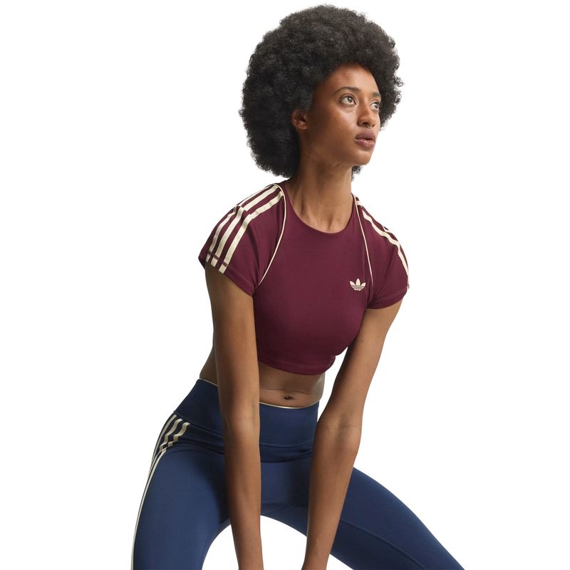 camiseta-cropped-adidas-esportivo-originals-superstar-feminina-bordô