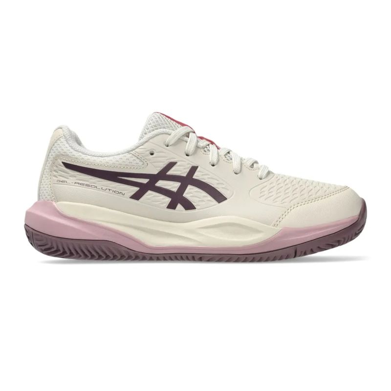 tenis-asics-gel-resolution-x-gs-saibro-infantil-branco-roxo