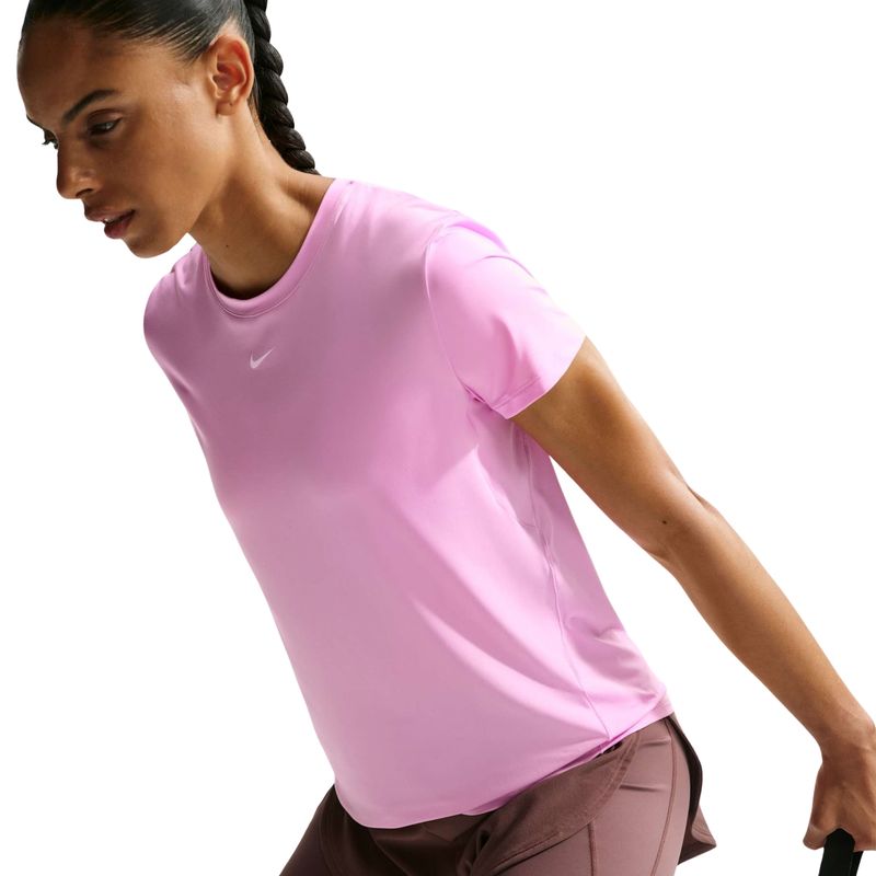 camiseta-nike-dri-fit-one-slim-feminina-rosa-claro