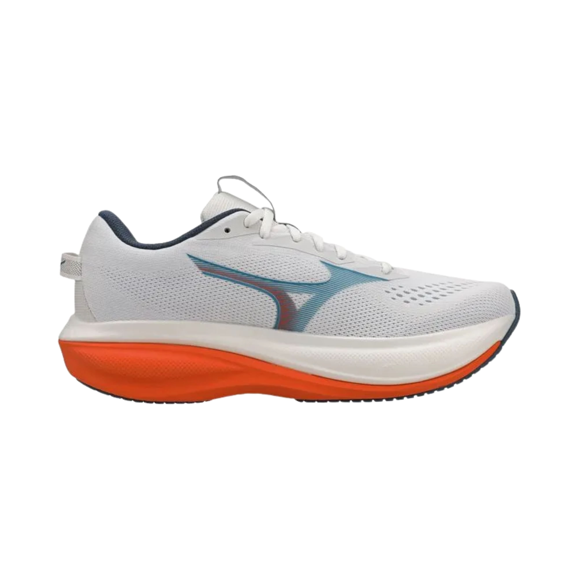 Tênis Mizuno Wave Rider 30 Masculino - Branco/Azul