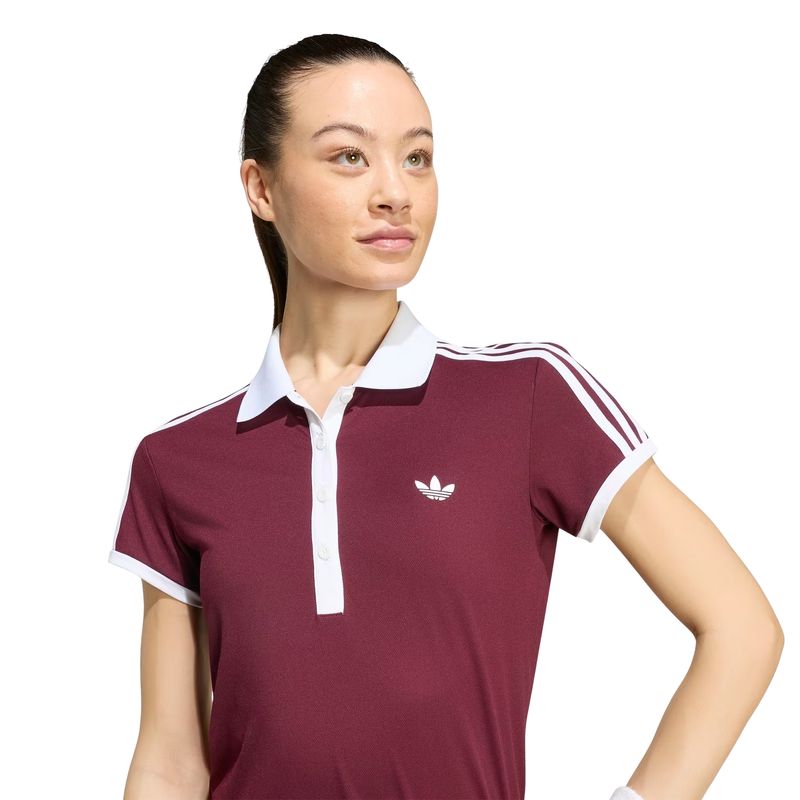 camisa-polo-adidas-tennis-classic-feminina-bordô