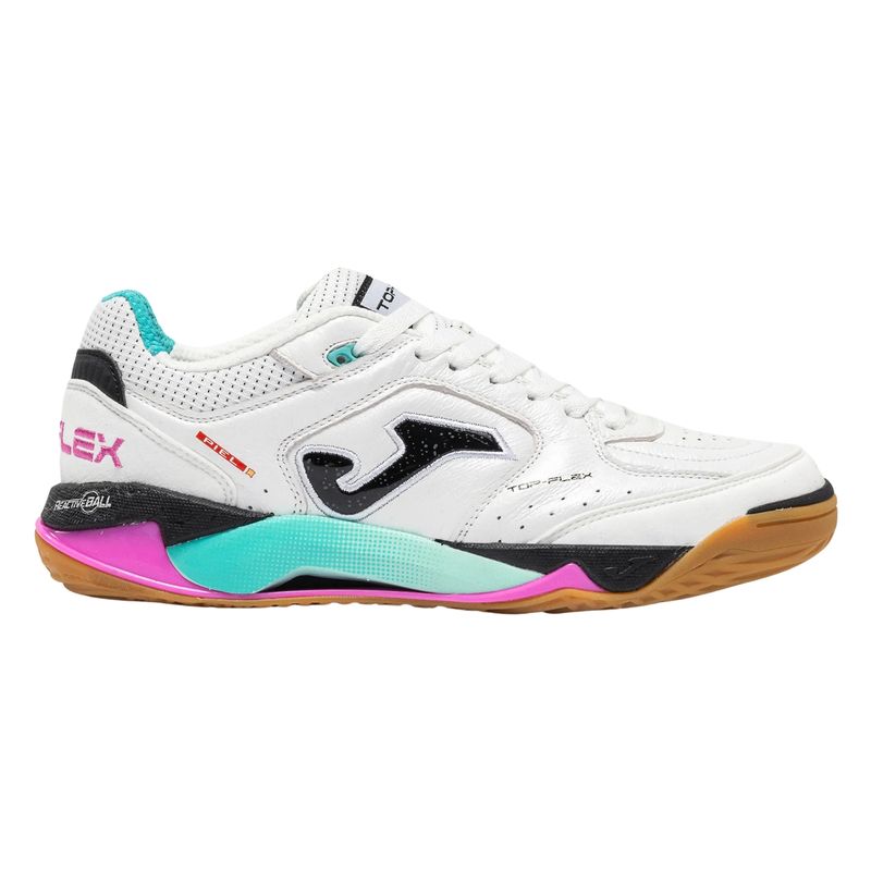 chuteira-futsal-joma-top-flex-plus-masculina-branca-verde