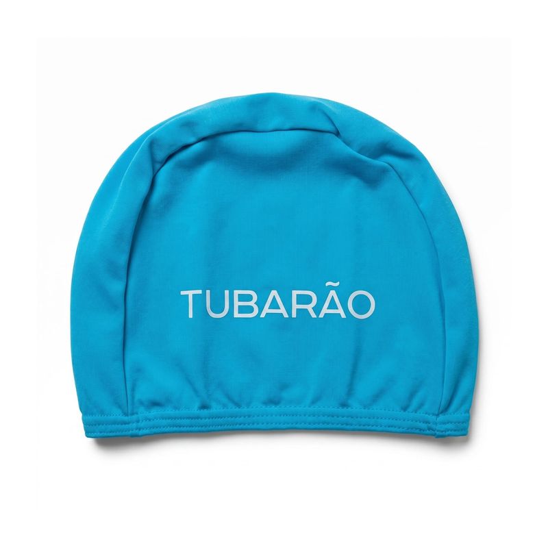 touca-de-natação-ec-pinheiros-tubarão-infantil-azul-turquesa
