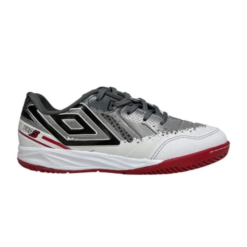 chuteira-futsal-umbro-pro-5-shark-infantil-branca-grafite