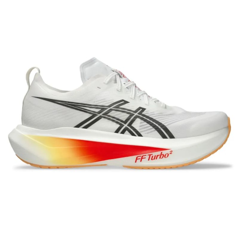 tenis-asics-megablast-unissex-branco-laranja