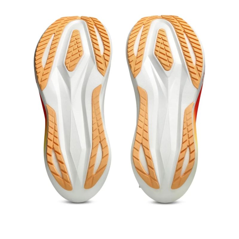 tenis-asics-megablast-unissex-branco-laranja