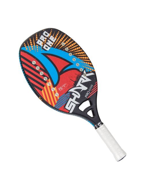 TESTE - Raquete de Beach Tennis Shark Beach Pro One 2020 - Vermelho/Multicolor Copy