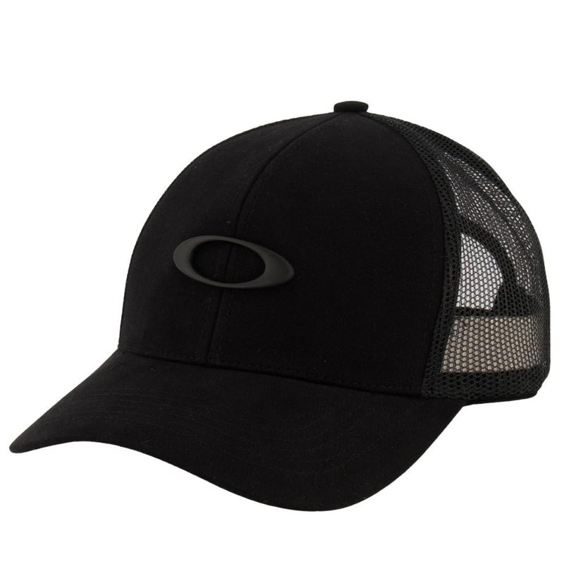 Bone-Oakley-Metal-Ellipse-Trucker-Hat-Masculino---Preto